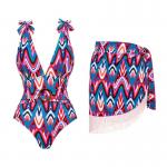 Swimming Pool Durable Three Piece Swimwear Set Nylon High Elasticity Beach Suit Women for sale