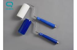 China Silicon Cleanroom Sticky Roller To Remove Dust With Plastic Handle supplier