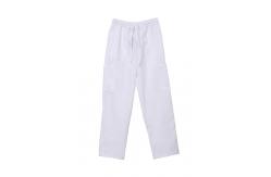China Elastic Waist Draw String White Chef Pants supplier