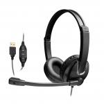 Business USB Plug Noise Cancelling Headphones Wired Gaming Headset for sale