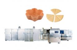 China Semi - Automatic Ice Cream Wafer Cone Making Machine With Various Shapes supplier