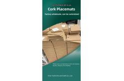 China Rectangular Cork Placemats Heat Pads Table Mats Trivets Thermal Insulation supplier