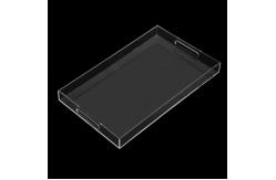 China Plexiglass Clear Custom Acrylic Fabrication Acrylic Perspex Tray With Handles supplier