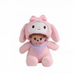 Anti Fading Dirt Resistant 20cm Hooded Plush Doll Toy for sale