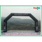 Custom Inflatable Arch Blower Inflatable Finishing Line Arch PVC Black CE / UL Certificated