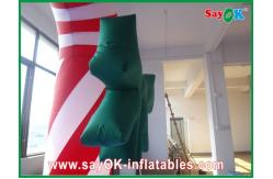 China Custom Durable Advertising Inflatable Candy Cane For Christmas Holiday supplier