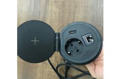 China Power Grommet Table Socket With Net Work And Wireless Charger supplier