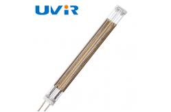 China Medium wave Quartz Infrared Heater Lamps 500W with gold reflector supplier