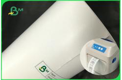 China 21cm x 100m Self - Adhesive Thermal Sticker Printing Paper For Label Barcodes supplier