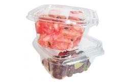 China Custom PET  Clear Vegetable and Fruit Packing Box Stoarage Container PET Food supplier