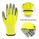 CE EN388 HPPE Shell PU Dipped Gloves , Level 5 Cut Resistant Impact Gloves