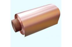China 8um Thickness Thin Copper Foil Double Polished 480mm / 600mm Width 76mm ID supplier