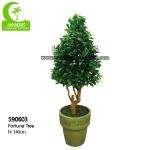 Interior Decoration Fiber Glass Trunk Artificial Ficus Tree H140cm for sale