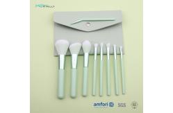 China ISO9001 Plastic Handle 9pcs Makeup Brush Set With Bag supplier