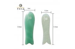China Fish Shaped Natural Gua Sha Scraping Massage Tool Jade supplier