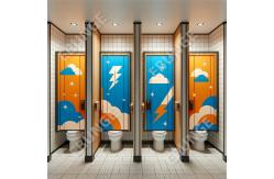 China High Impact Resistance and Fireproof Public Toilet Partition Wall supplier