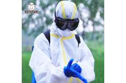 China FDA Disposable Hazmat Suit Basic Industry Microporous Disposable Coverall supplier
