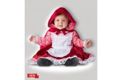 China Red White Infant Baby Costumes Lil Red Riding Hood 6087 for Party supplier