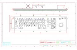 China 80 Keys IP65 Rated Metal Industrial Keyboard With Trackball Mouse And Numeric Keypad supplier