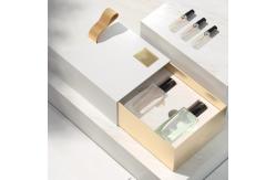 China Custom Design Cosmetic Packaging Box with Plastic Material and Ribbon Accessory supplier
