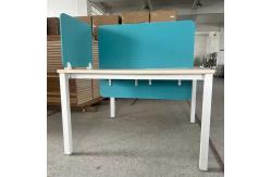 China Wooden Single Office Space Modular Desktop Workstation With Desktop Partition supplier