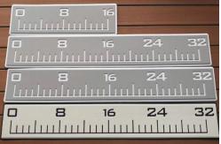 China 6MM 60 Degrees Adhesive Fish Ruler For Measuring supplier