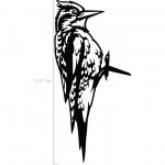 Modern Art Laser Cut Metal Parts Sheet Fabrication Services Machining Services Bird Style for sale