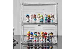 China Magnetic Plastic Acrylic Shoe Boxes Stackable Transparent supplier
