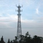 China Communication Network Construction Steel Telecom Tower with Platform for sale