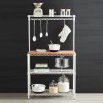 Steel Bakers Commercial Cantilever Wire Shelving 12 Inch Deep Easy Assembly for sale