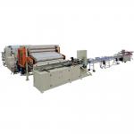 Good business small lamination toilet tissue paper roll making machine production line with semi automatic packing machine for sale