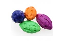China Dog Toy BallTough Squeaky Interactive Pet Toy Aggressive Chewers Made of Natural Rubber supplier