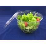 OEM Customized Shape Disposable Plastic Salad Bowl With Lids for sale