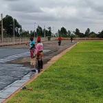 13mm Jogging Track Material All Weather Stadium School Rustproof Outdoor Sports Surfaces for sale