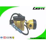 10.4Ah Flashing Led Mining Cap Lights Aluminum Cup ABS PC 25000Lux