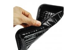 China Disposable Plastic PET Food Packaging Tray Custom Black Transparent For Meat Vegetable supplier
