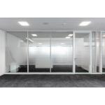 90mm Aluminum Framed Single 8mm Partition Wall Technical Specifications for sale
