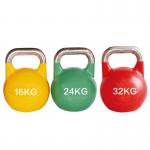 Steel Weight Iron Gym Kettlebell Rubber Coated Colored 52kg Crossfit Training for sale