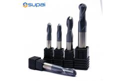 China 45hrc Roughing Ball Nose End Mill Nano Coating For Metal supplier