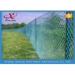 Strong RAL Colors Metal Chain Link Fence Good Protection Characteristic for sale