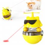Electric Cat Treat Dispenser Toy / ABS Rechargeable Tumbler Pet Toy ODM for sale