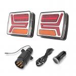 Rechargeable Wireless Trailer Lights 4.2V Magnetic Tail Light Kit IP67 for sale