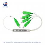 Mini Steel Tube PLC 2.0mm Fiber Optic Splitter 1x4 With SC/APC for sale