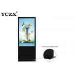 Ultra Thin Advertising Display 4k Floor Standing Digital Signage
