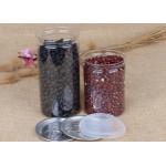 Dry Medicine BPA Free Clear PET Jar For Snack Packaging White Red for sale