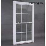 Easy Maintenance And Pvc Grid Design Vinyl PVC Upvc Plastic UPVC Double Hung Window for sale