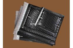 China Black Heat Sealed Padded Mailing Envelopes With Bubble Wrap Inside For Lens supplier