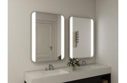 China Touch Switch Large Illuminated Bathroom Mirror Modern Anti Mist Bathroom Mirror supplier