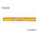 Indoor Advertising Stretched LCD Display , Stretched Bar Display Slim Light Design for sale