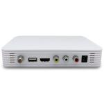 White Dvb T2 Hevc H265 Receiver Set Top Box Multi Language Decoder